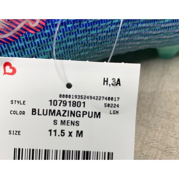 Puma Future 7 Ultimate FG AG Mens Size 11.5 Blue Green Soccer Cleats - Picture 6 of 7